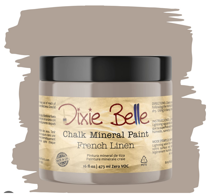 French Linen Dixie Belle Chalk Mineral Paint - Perfect for a Paint Wash