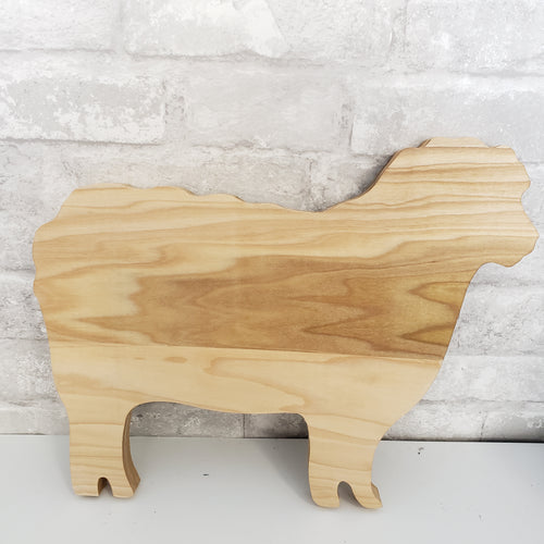 JRV Sheep Shaped Hand Crafted Charcuterie Wood Cutting Board 11