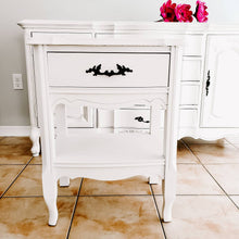 French Provincial Side Table / Night Stand  in Casement