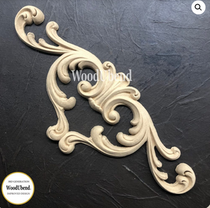 Pack of Two Decorative Plumes WUB1418 11x28cm  - WoodUBend