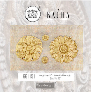 Engraved Medallions - Kacha- Decor Mould by reDesign by Prima
