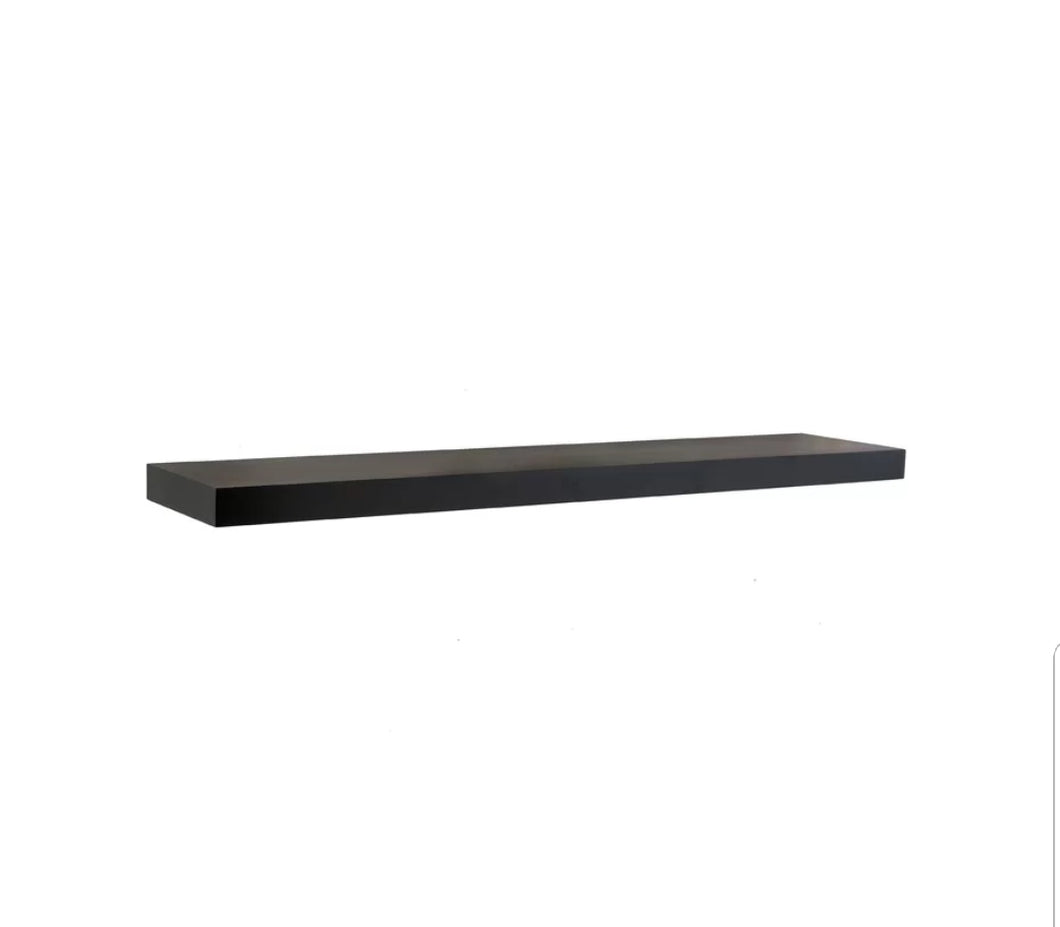 Floating Wall Shelf 24 Inches - Black