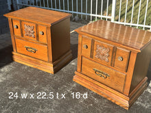 Available to customize -  Set of 2 Solid Wood Nightstands