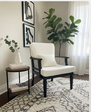 Cane Side  Bucket Accent Chair