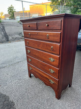 Available to Customize - Solid Cherry Wood Tall Boy Dresser