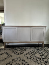 Vintage MCM Credenza Tv Unit Buffet Refinished  with Wood Top and Base - DEPOSIT For Suzan