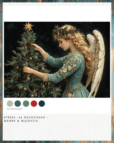 Merry & Majestic Christmas Decoupage Paper – A4 Redesign by Prima  Decoupage Paper Q4 2025