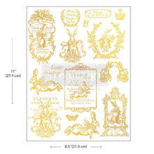 Gilded Spring H2O Middy Redesign Decor Transfer Redesign by Prima Easter Spring Gold Transfer  Image Transfer rub on image transfer Q1 2026