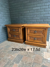 Available to customize -  Set of 2 Solid Wood Nightstands