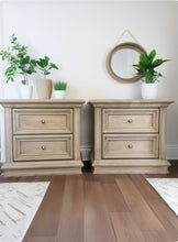 Set of 2 Pottery Barn Sausalito Inspired Nightstands with Two drawers