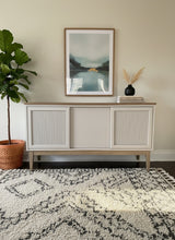 Vintage MCM Credenza Tv Unit Buffet Refinished  with Wood Top and Base - DEPOSIT For Suzan