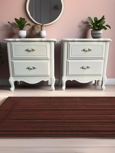 Set of 2 French Provincial Nightstands painted in Paperie White by Melange ONE