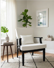 Cane Side  Bucket Accent Chair
