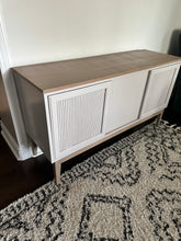 Vintage MCM Credenza Tv Unit Buffet Refinished  with Wood Top and Base - DEPOSIT For Suzan