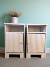 Set of 2 Night Stands with Doors in Turtledove Taupe by Melange ONE