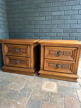 Available to customize -  Set of 2 Solid Wood Nightstands