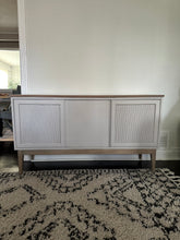 Vintage MCM Credenza Tv Unit Buffet Refinished  with Wood Top and Base - DEPOSIT For Suzan