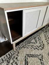 Vintage MCM Credenza Tv Unit Buffet Refinished  with Wood Top and Base - DEPOSIT For Suzan