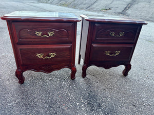 Available to customize -  Set of 2 French Provincial Nightstands (Pair)