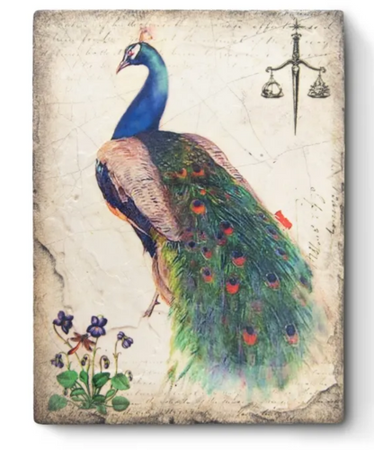 T597 Peacock - Sid Dickens Tile