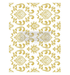 Kacha - House of Damask - Gold Foil - Redesign with Prima Decor Transfer