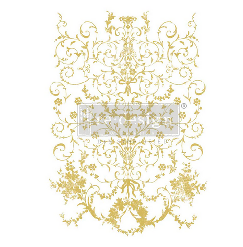 Kacha - Manor Swirls - Gold Foil - Redesign with Prima Decor Transfer