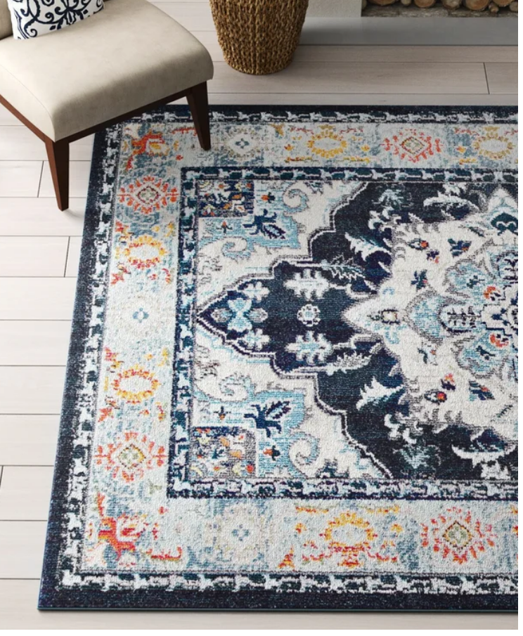 Oriental Design Rug 7'6 x 9'6 feet
