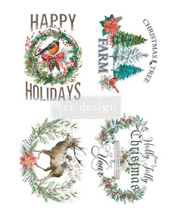 Holly Jolly Xmas - Redesign with Prima Decor  Transfer