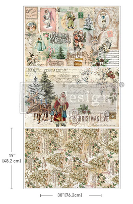 Holly Jolly Hideaway -3 pack -  Redesign with Prima Decor Decoupage Tissue Paper