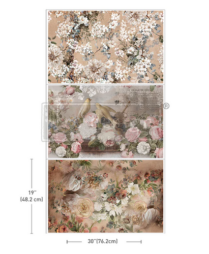 Romance Bloom - Redesign with Prima Decor Decoupage Tissue Paper