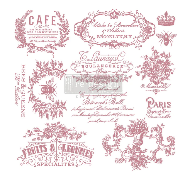 I see Paris   - Redesign with Prima Decor Decor Stamp Clear Cling Stamp Crockery Stamp