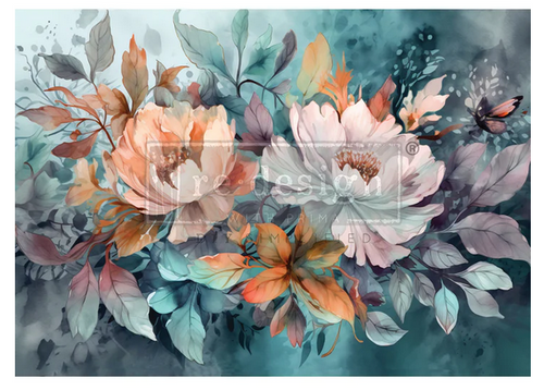 Floral Dreams - Redesign with Prima Decor Decoupage Paper A1