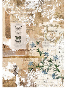 Botanical Sonata- Redesign with Prima Decor Decoupage Rice Paper