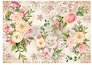 Amiable Roses - Redesign with Prima Decor Decoupage Rice Paper