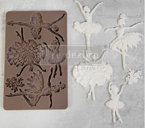 Celestial Grace Ballerina Nutcracker Season Christmas Decor Mould by reDesign by Prima