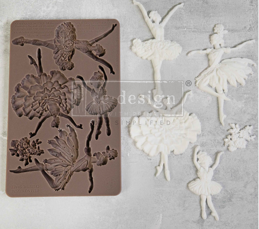 Celestial Grace Ballerina Nutcracker Season Christmas Decor Mould by reDesign by Prima
