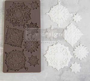 Dazzling Ornates Snowflake  Season Christmas Decor Mould by reDesign by Prima