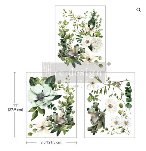 Froggy Meadow Greens - Redesign with Prima Decor Middy Transfer