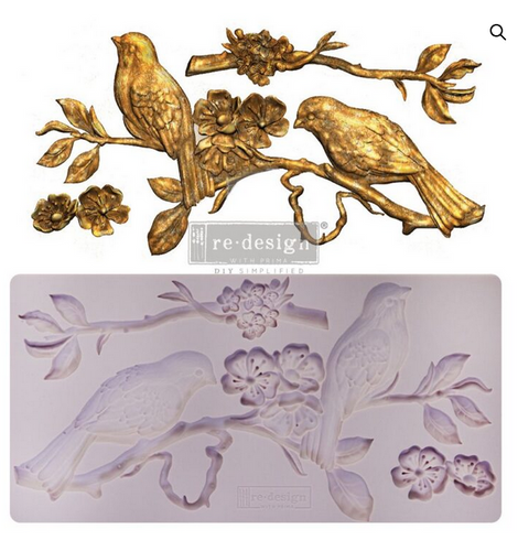 Blossoming Spring - Bird Aviary Decor Mould by reDesign by Prima