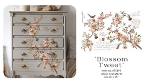 Blossom Tweet - Redesign with Prima LARGE Decor Transfer Q2 2025