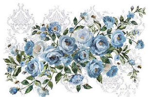 Azure Blossom- Redesign with Prima LARGE Decor Transfer Q2 2025