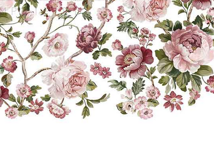 Blushing Blooms Symphany- Redesign with Prima LARGE Decor Transfer Q2 2025