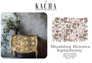 Blushing Blooms Symphany- Redesign with Prima LARGE Decor Transfer Q2 2025