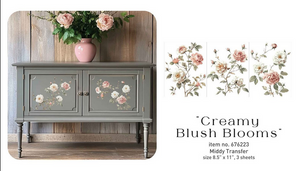 Creamy Blush Blooms- Redesign with Prima Decor Middy Transfer Q2 2025 Release