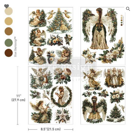 Heavenly Wings- Redesign with Prima Decor Middy Transfer Q3 2025 Release Christmas Angels