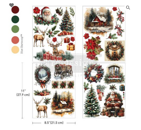 Yuletide Nostalgia - Redesign with Prima Decor Middy Transfer Q3 2025 Release Christmas
