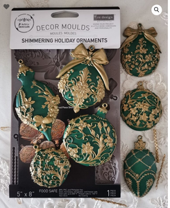 Shimmering Holiday Ornaments Christmas DIY Mold ReDesign by Prima Decor Mould Chocolate Mould Resin Mould Furniture Flip  Mould Q3 2025 (Copy)