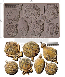 Shimmering Holiday Ornaments Christmas DIY Mold ReDesign by Prima Decor Mould Chocolate Mould Resin Mould Furniture Flip  Mould Q3 2025 (Copy)