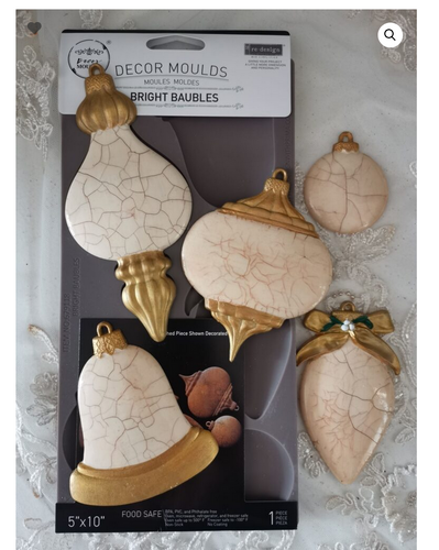 Bright Baubles Ornament  Christmas Tree Mold ReDesign by Prima Decor Mould Chocolate Mould Resin Mould Furniture Flip Mould Q3 2025
