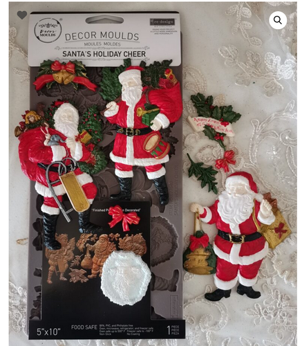 Santa’s Holiday Cheer Christmas DIY Tree Mold ReDesign by Prima Decor Mould Chocolate Mould Resin Furniture Flip Mould Q3 2025